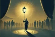 A Man with a Lamp – Hope and Kindness