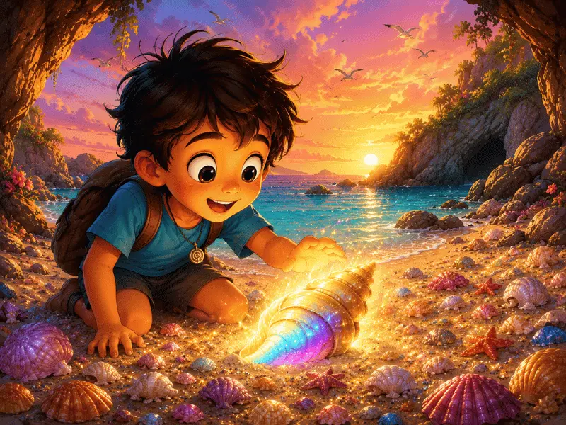 A Mysterious Discovery - Robin Finds A Shinning Sea Shell