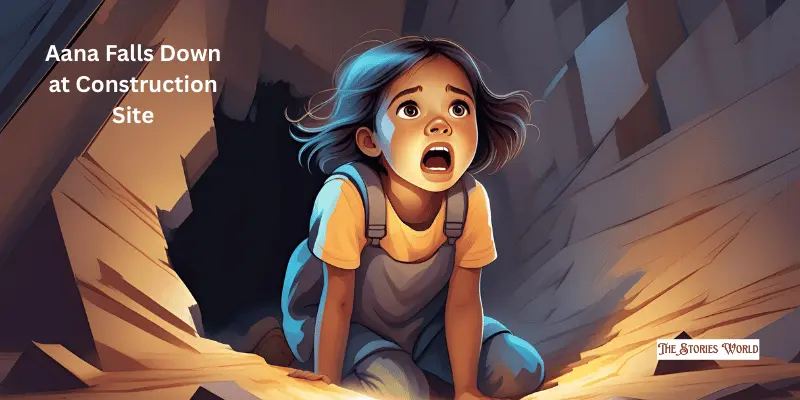 Aana Falls Down At Construction Site