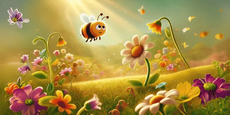 Benny The Bee Meets The Flower