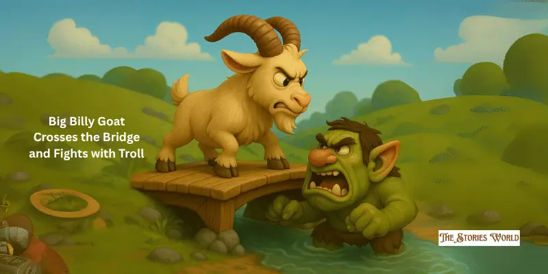 Big Billy Goat Crosses The Bridge And Fights With Troll Big Billy Goat Crosses The Bridge And Fights With Troll