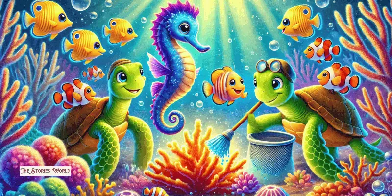 Different Sea Animals Gather In Deeper Sea Different Sea Animals Gather In Deeper Sea