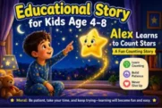 Educational Story for Kids Ages 4–8 – Alex Learns to Count Stars