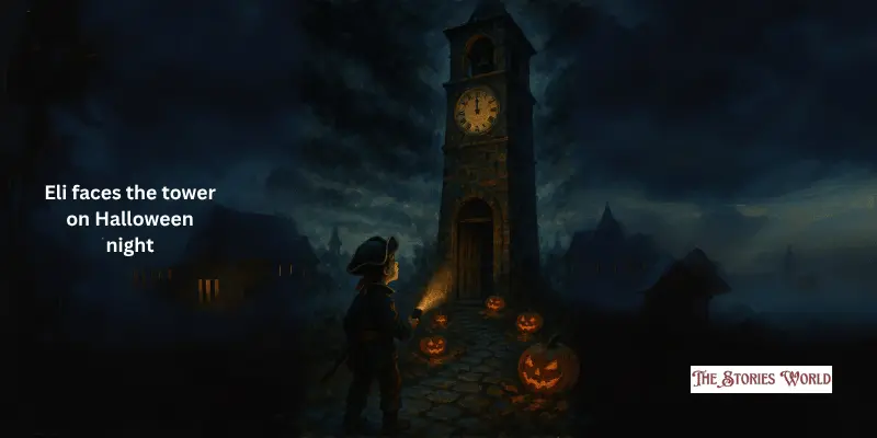 Eli Faces The Tower On Halloween Night Eli Faces The Tower On Halloween Night.