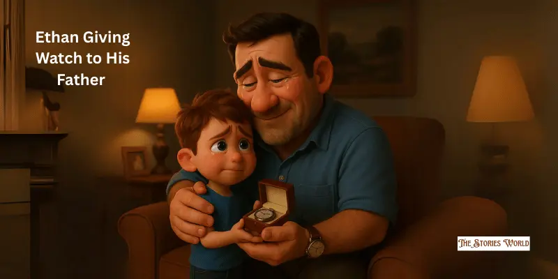 Ethan Giving Watch To His Father Ethan Giving Watch To His Father