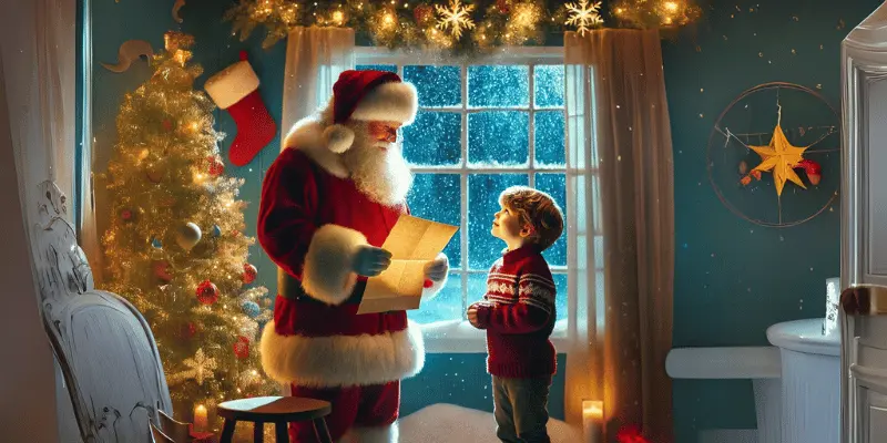 Ethan Meets Santa