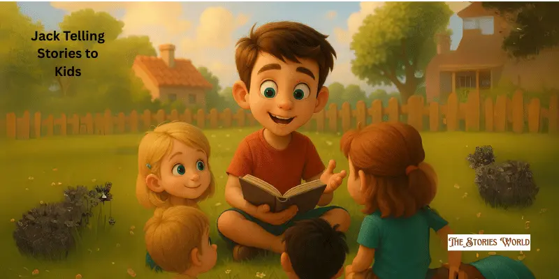 Jack Telling Stories To Kids Jack Telling Stories To Kids In A Garden