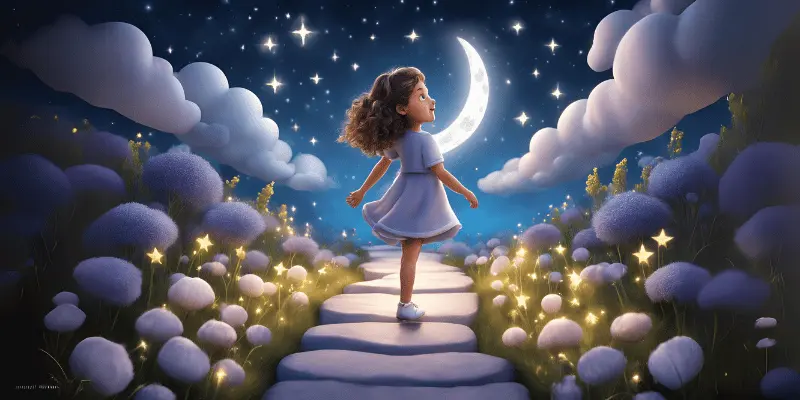 Lila Visiting The Moons Secret Garden Lila Visiting The Moon'S Secret Garden