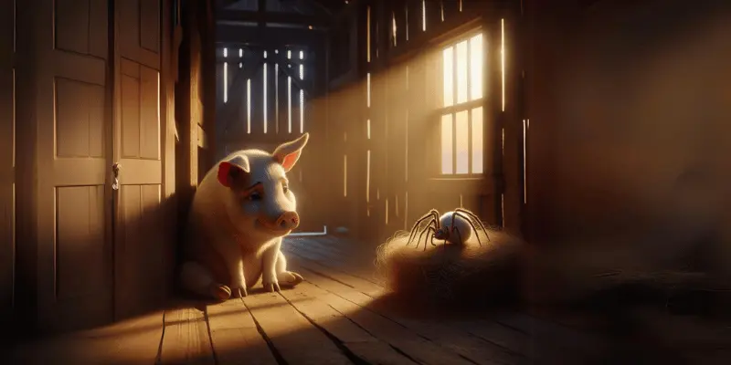Pig And Spider Chatting Pig And Spider Chatting