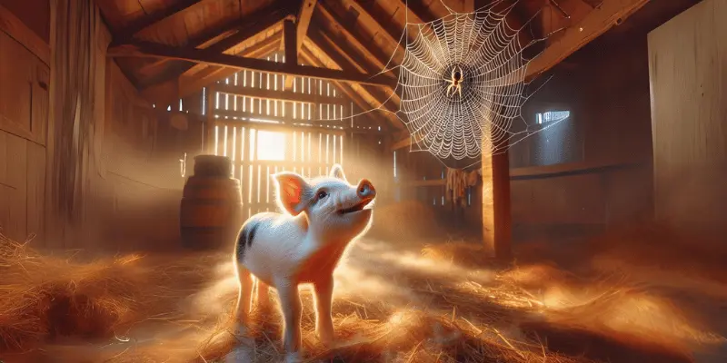 Pig With Charrlotes Web Pig With Charlotte'S Web