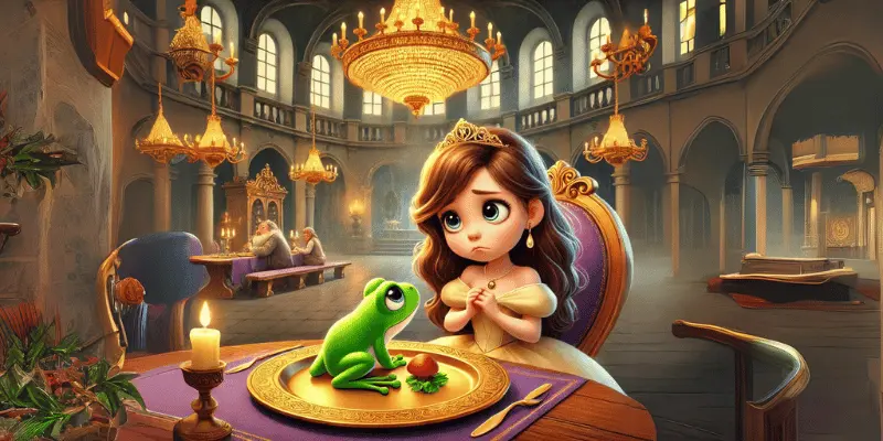 Princess And Frog Eating