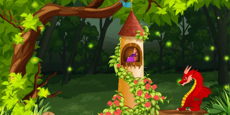 Rapunzel Locked In A Tower