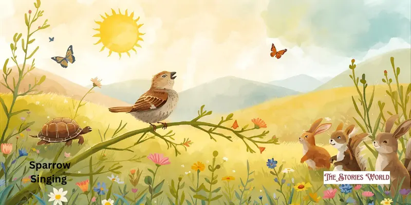 Sparrow Singing Sparrow Singing