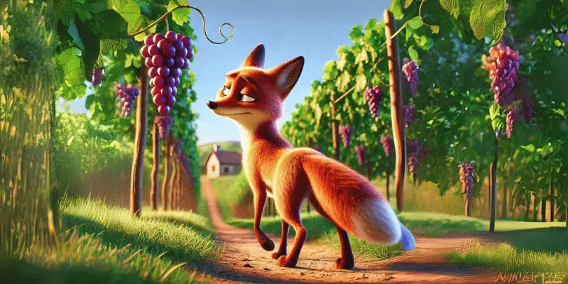 The Fox Looking The Grapes The Fox Looking The Grapes