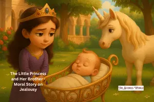 The Little Princess and Her Brother – A Moral Story on Jealousy in English and Hindi