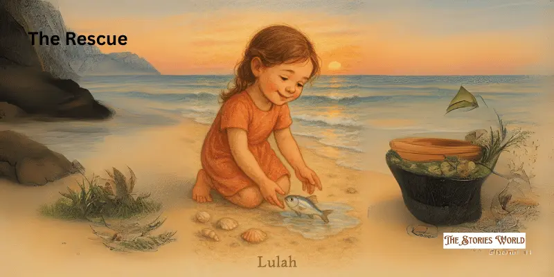 The Rescue -  A Girl Saving The Fish