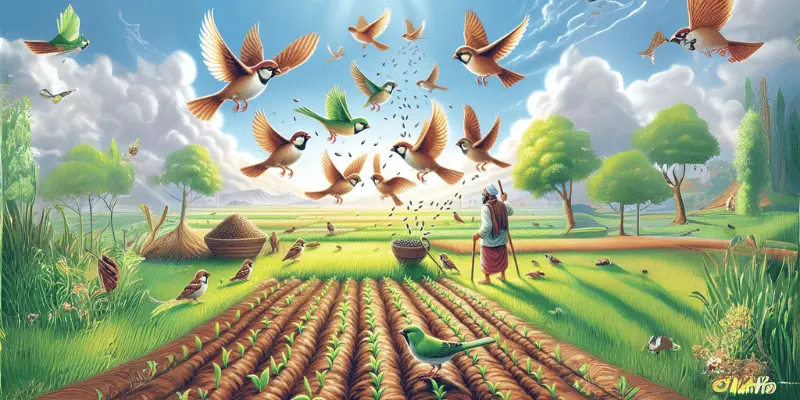 The Sparrows’ Gift To The Farmer’s Field