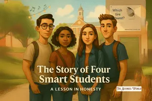 The Story of Four Smart Students with Moral in English