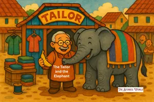 The Tailor and the Elephant – A Moral Story for Kids in English